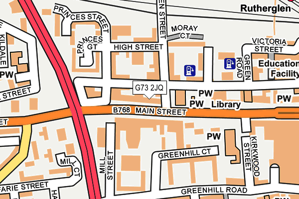 G73 2JQ map - OS OpenMap – Local (Ordnance Survey) G73 2JQ map - OS OpenMap – Local (Ordnance Survey)