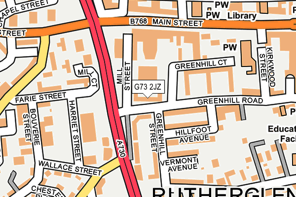 G73 2JZ map - OS OpenMap – Local (Ordnance Survey) G73 2JZ map - OS OpenMap – Local (Ordnance Survey)