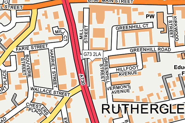 G73 2LA map - OS OpenMap – Local (Ordnance Survey) G73 2LA map - OS OpenMap – Local (Ordnance Survey)