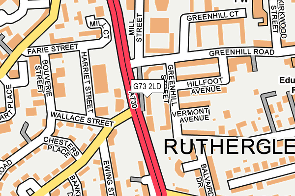 G73 2LD map - OS OpenMap – Local (Ordnance Survey) G73 2LD map - OS OpenMap – Local (Ordnance Survey)
