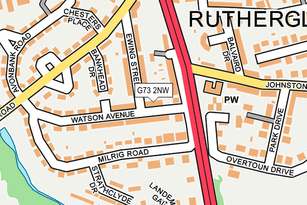 G73 2NW map - OS OpenMap – Local (Ordnance Survey) G73 2NW map - OS OpenMap – Local (Ordnance Survey)