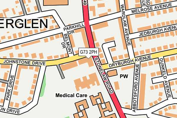 G73 2PH map - OS OpenMap – Local (Ordnance Survey) G73 2PH map - OS OpenMap – Local (Ordnance Survey)