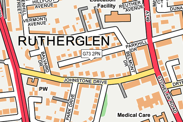 G73 2PN map - OS OpenMap – Local (Ordnance Survey) G73 2PN map - OS OpenMap – Local (Ordnance Survey)