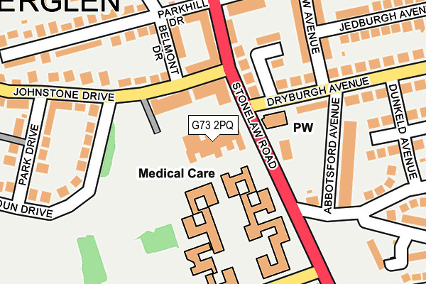 G73 2PQ map - OS OpenMap – Local (Ordnance Survey) G73 2PQ map - OS OpenMap – Local (Ordnance Survey)