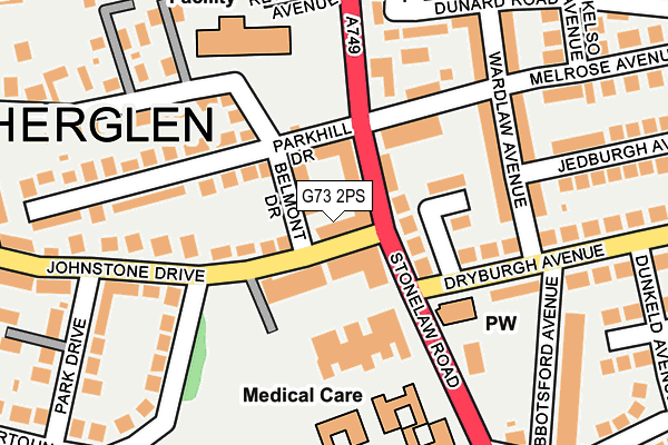 G73 2PS map - OS OpenMap – Local (Ordnance Survey) G73 2PS map - OS OpenMap – Local (Ordnance Survey)