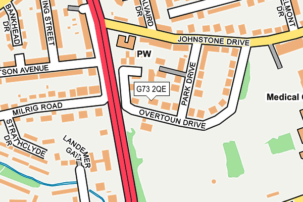 G73 2QE map - OS OpenMap – Local (Ordnance Survey) G73 2QE map - OS OpenMap – Local (Ordnance Survey)