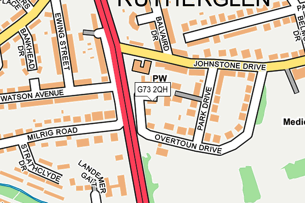 G73 2QH map - OS OpenMap – Local (Ordnance Survey) G73 2QH map - OS OpenMap – Local (Ordnance Survey)