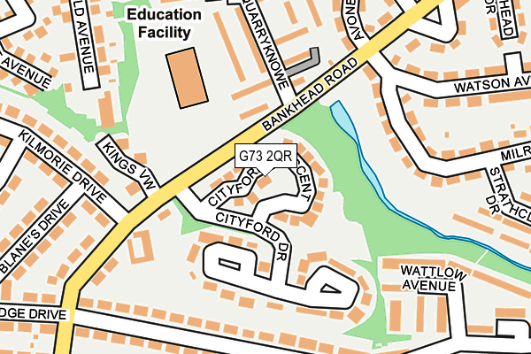 G73 2QR map - OS OpenMap – Local (Ordnance Survey) G73 2QR map - OS OpenMap – Local (Ordnance Survey)