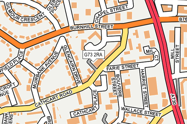 G73 2RA map - OS OpenMap – Local (Ordnance Survey) G73 2RA map - OS OpenMap – Local (Ordnance Survey)