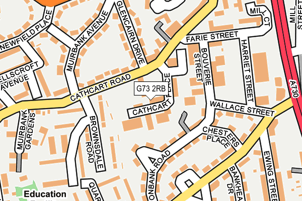 G73 2RB map - OS OpenMap – Local (Ordnance Survey) G73 2RB map - OS OpenMap – Local (Ordnance Survey)