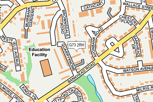 G73 2RH map - OS OpenMap – Local (Ordnance Survey) G73 2RH map - OS OpenMap – Local (Ordnance Survey)