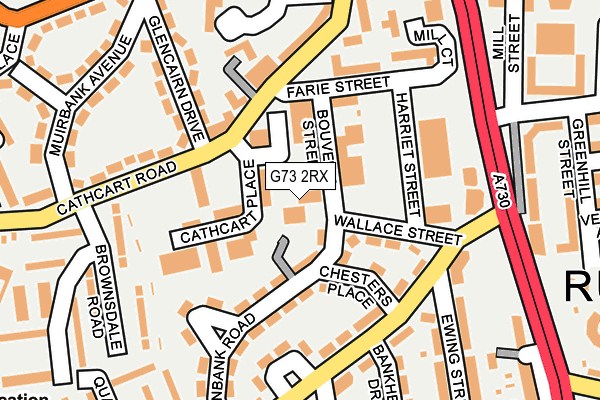 G73 2RX map - OS OpenMap – Local (Ordnance Survey) G73 2RX map - OS OpenMap – Local (Ordnance Survey)