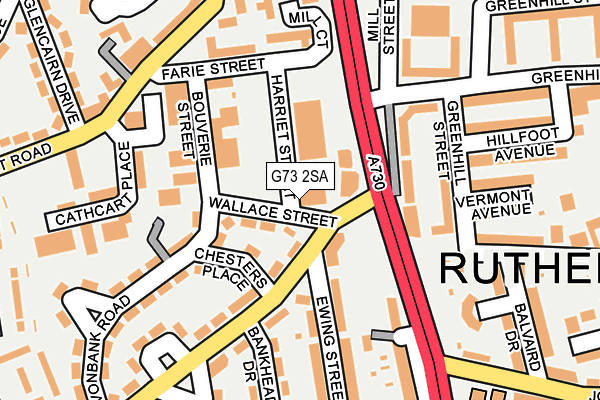 G73 2SA map - OS OpenMap – Local (Ordnance Survey) G73 2SA map - OS OpenMap – Local (Ordnance Survey)