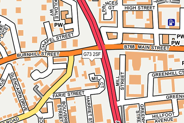G73 2SF map - OS OpenMap – Local (Ordnance Survey) G73 2SF map - OS OpenMap – Local (Ordnance Survey)
