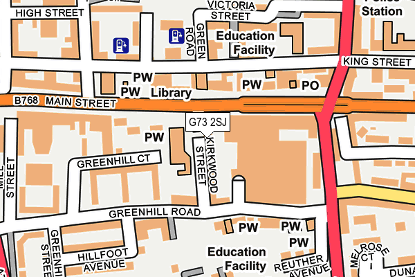 G73 2SJ map - OS OpenMap – Local (Ordnance Survey) G73 2SJ map - OS OpenMap – Local (Ordnance Survey)