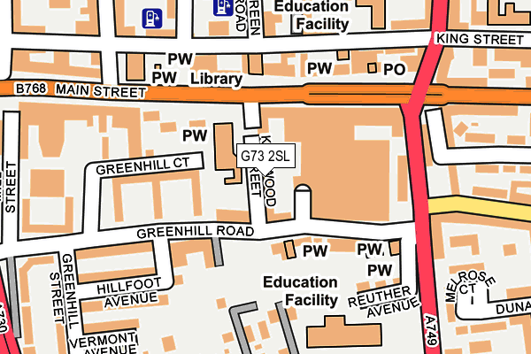 G73 2SL map - OS OpenMap – Local (Ordnance Survey) G73 2SL map - OS OpenMap – Local (Ordnance Survey)