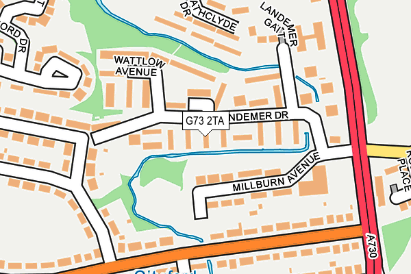 G73 2TA map - OS OpenMap – Local (Ordnance Survey) G73 2TA map - OS OpenMap – Local (Ordnance Survey)