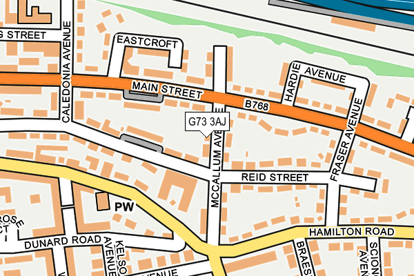 G73 3AJ map - OS OpenMap – Local (Ordnance Survey)