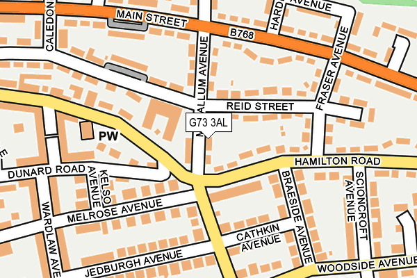 G73 3AL map - OS OpenMap – Local (Ordnance Survey) G73 3AL map - OS OpenMap – Local (Ordnance Survey)