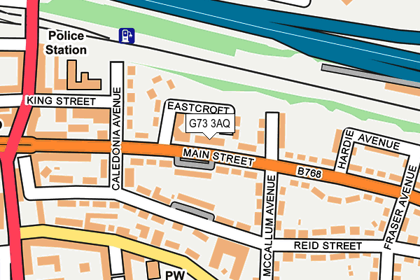 G73 3AQ map - OS OpenMap – Local (Ordnance Survey)