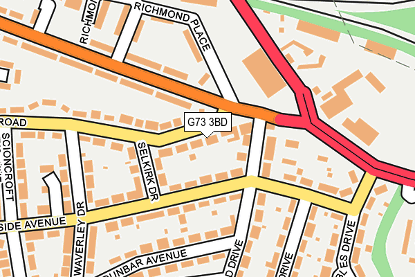 G73 3BD map - OS OpenMap – Local (Ordnance Survey) G73 3BD map - OS OpenMap – Local (Ordnance Survey)