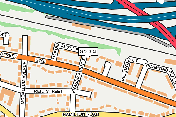 G73 3DJ map - OS OpenMap – Local (Ordnance Survey) G73 3DJ map - OS OpenMap – Local (Ordnance Survey)