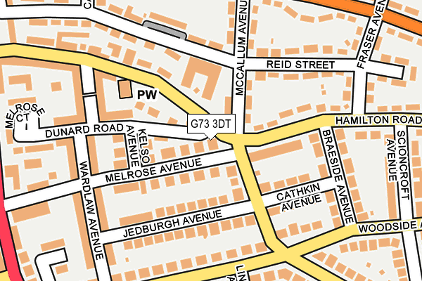G73 3DT map - OS OpenMap – Local (Ordnance Survey) G73 3DT map - OS OpenMap – Local (Ordnance Survey)