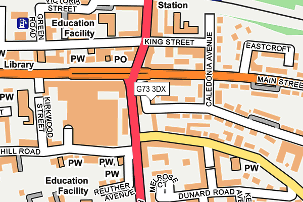 G73 3DX map - OS OpenMap – Local (Ordnance Survey) G73 3DX map - OS OpenMap – Local (Ordnance Survey)