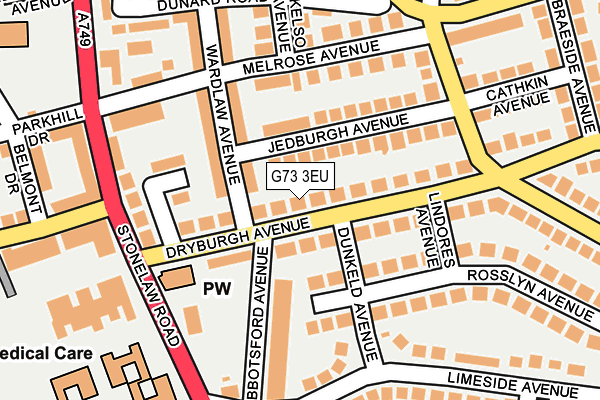 G73 3EU map - OS OpenMap – Local (Ordnance Survey) G73 3EU map - OS OpenMap – Local (Ordnance Survey)