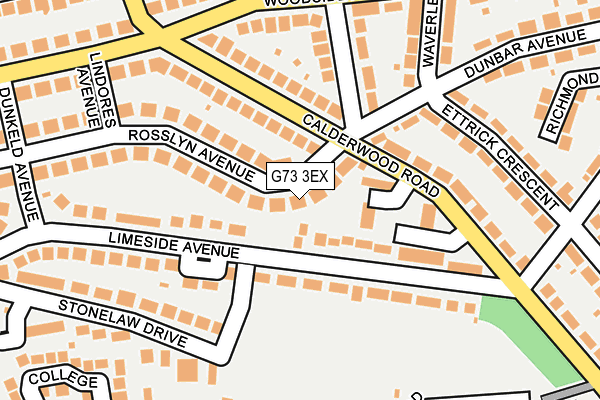 G73 3EX map - OS OpenMap – Local (Ordnance Survey) G73 3EX map - OS OpenMap – Local (Ordnance Survey)