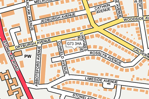 G73 3HA map - OS OpenMap – Local (Ordnance Survey) G73 3HA map - OS OpenMap – Local (Ordnance Survey)