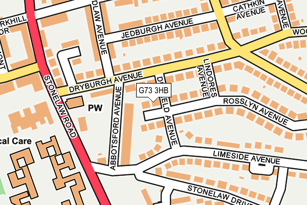 G73 3HB map - OS OpenMap – Local (Ordnance Survey) G73 3HB map - OS OpenMap – Local (Ordnance Survey)