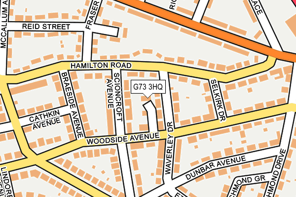 G73 3HQ map - OS OpenMap – Local (Ordnance Survey) G73 3HQ map - OS OpenMap – Local (Ordnance Survey)