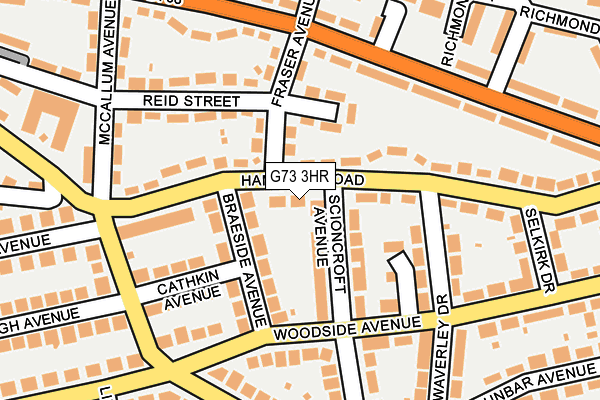 G73 3HR map - OS OpenMap – Local (Ordnance Survey) G73 3HR map - OS OpenMap – Local (Ordnance Survey)