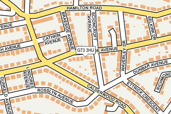 G73 3HU map - OS OpenMap – Local (Ordnance Survey) G73 3HU map - OS OpenMap – Local (Ordnance Survey)