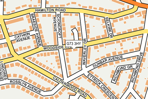 G73 3HY map - OS OpenMap – Local (Ordnance Survey) G73 3HY map - OS OpenMap – Local (Ordnance Survey)
