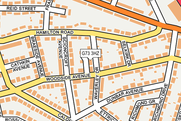 G73 3HZ map - OS OpenMap – Local (Ordnance Survey) G73 3HZ map - OS OpenMap – Local (Ordnance Survey)