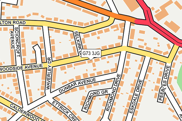G73 3JG map - OS OpenMap – Local (Ordnance Survey) G73 3JG map - OS OpenMap – Local (Ordnance Survey)