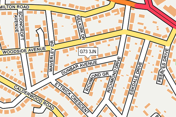 G73 3JN map - OS OpenMap – Local (Ordnance Survey) G73 3JN map - OS OpenMap – Local (Ordnance Survey)