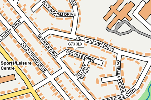 G73 3LX map - OS OpenMap – Local (Ordnance Survey) G73 3LX map - OS OpenMap – Local (Ordnance Survey)