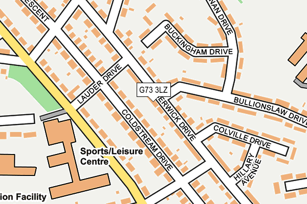 G73 3LZ map - OS OpenMap – Local (Ordnance Survey) G73 3LZ map - OS OpenMap – Local (Ordnance Survey)