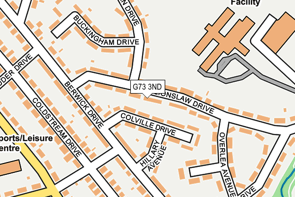 G73 3ND map - OS OpenMap – Local (Ordnance Survey) G73 3ND map - OS OpenMap – Local (Ordnance Survey)
