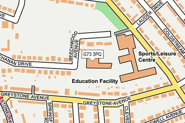 G73 3PQ map - OS OpenMap – Local (Ordnance Survey) G73 3PQ map - OS OpenMap – Local (Ordnance Survey)