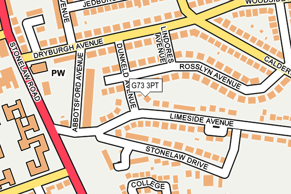 G73 3PT map - OS OpenMap – Local (Ordnance Survey) G73 3PT map - OS OpenMap – Local (Ordnance Survey)