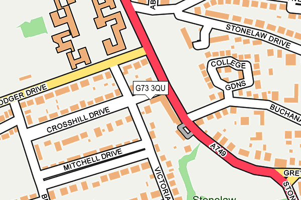 G73 3QU map - OS OpenMap – Local (Ordnance Survey) G73 3QU map - OS OpenMap – Local (Ordnance Survey)