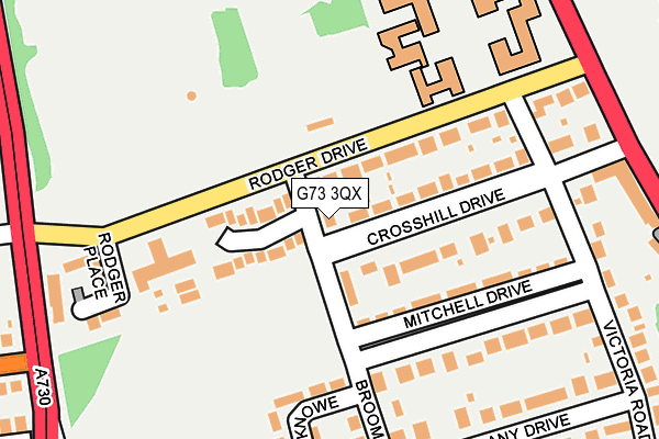 G73 3QX map - OS OpenMap – Local (Ordnance Survey) G73 3QX map - OS OpenMap – Local (Ordnance Survey)
