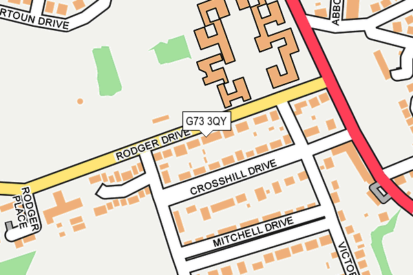 G73 3QY map - OS OpenMap – Local (Ordnance Survey) G73 3QY map - OS OpenMap – Local (Ordnance Survey)
