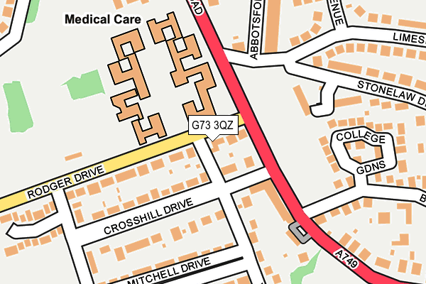 G73 3QZ map - OS OpenMap – Local (Ordnance Survey) G73 3QZ map - OS OpenMap – Local (Ordnance Survey)