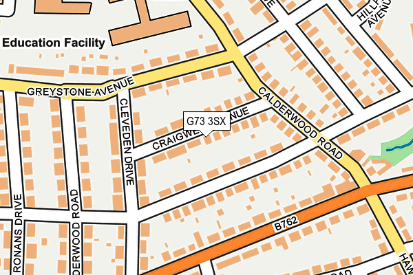 G73 3SX map - OS OpenMap – Local (Ordnance Survey) G73 3SX map - OS OpenMap – Local (Ordnance Survey)