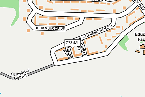 G73 4AL map - OS OpenMap – Local (Ordnance Survey) G73 4AL map - OS OpenMap – Local (Ordnance Survey)